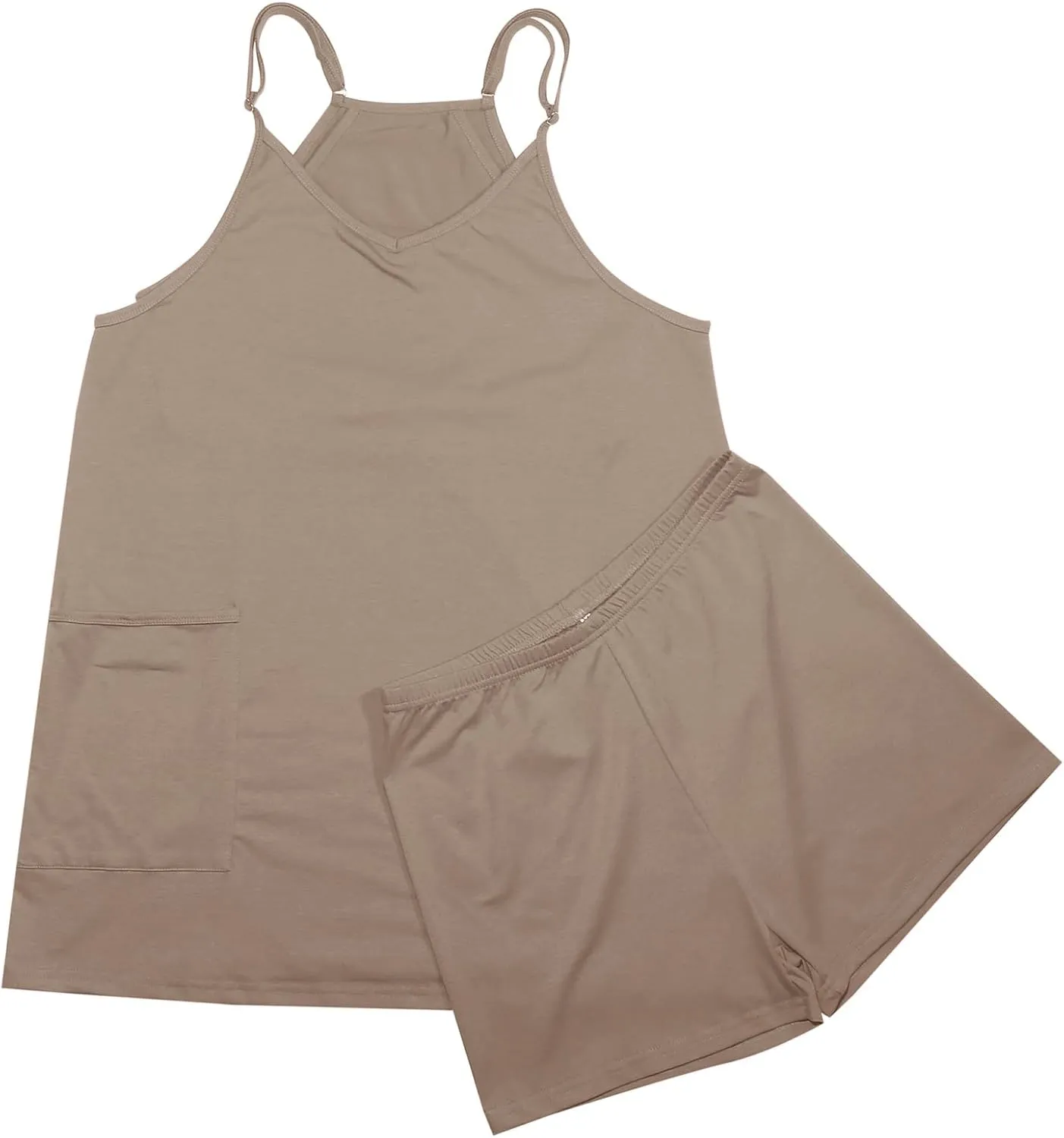2 Piece Sets for Women Summer Casual Soft Loose Fit Tank Top Sets Athletic Shorts Lightweight Breathable Vacation Outfits