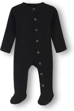 ACESTAR Newborn Baby Footed Pajamas with Mitten Cuffs - Cotton Snap-Up Baby Sleepers for Sleep and Play Footies 0-12 Months