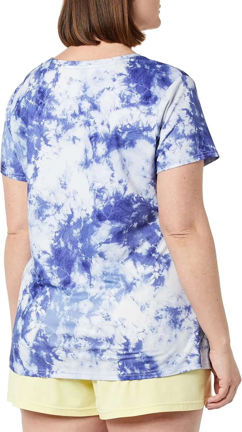 Amazon Essentials Women's Active Quick Dry Tech Stretch Short-Sleeve Crewneck T-Shirt (Available in Plus Size), Multipacks