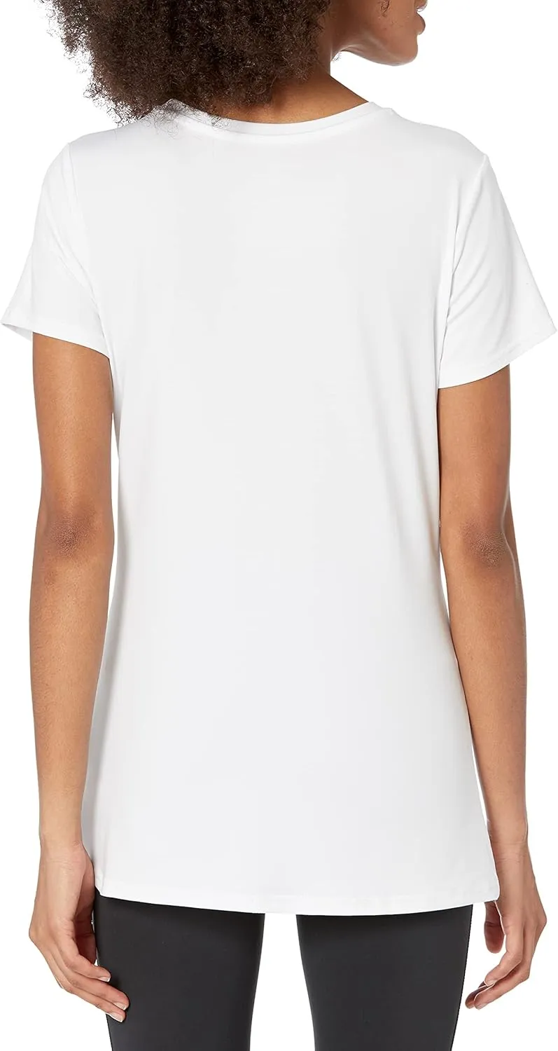 Amazon Essentials Women's Active Quick Dry Tech Stretch Short-Sleeve Crewneck T-Shirt (Available in Plus Size), Multipacks