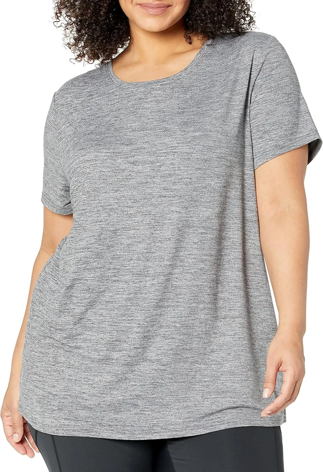 Amazon Essentials Women's Active Quick Dry Tech Stretch Short-Sleeve Crewneck T-Shirt (Available in Plus Size), Multipacks