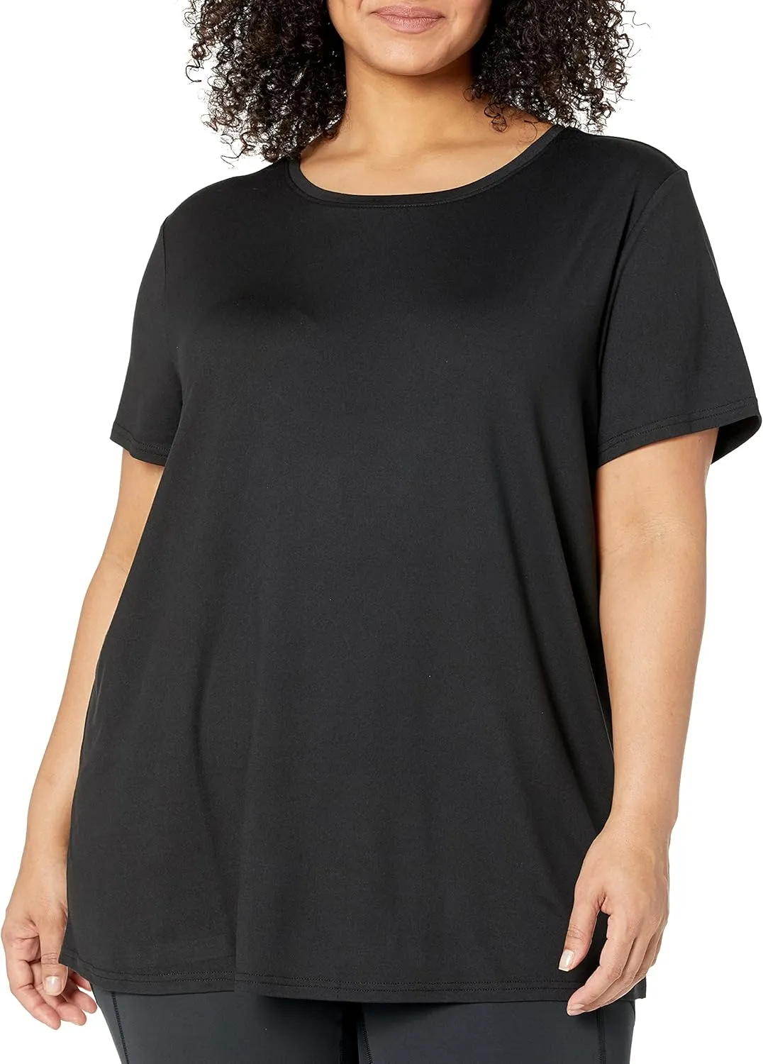 Amazon Essentials Women's Active Quick Dry Tech Stretch Short-Sleeve Crewneck T-Shirt (Available in Plus Size), Multipacks