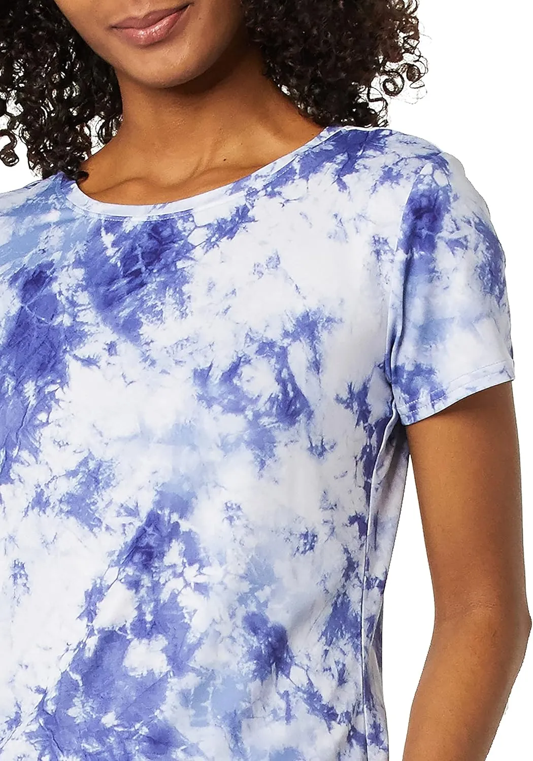 Amazon Essentials Women's Active Quick Dry Tech Stretch Short-Sleeve Crewneck T-Shirt (Available in Plus Size), Multipacks