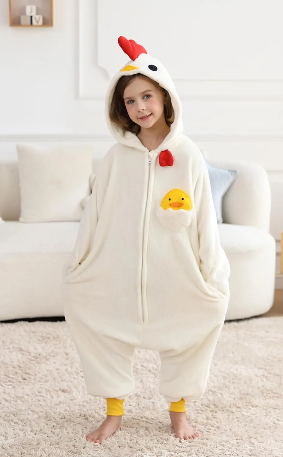 ATOZ Onesie for Kids, Animal Pajamas Halloween Cosplay Costume for Girls Boys