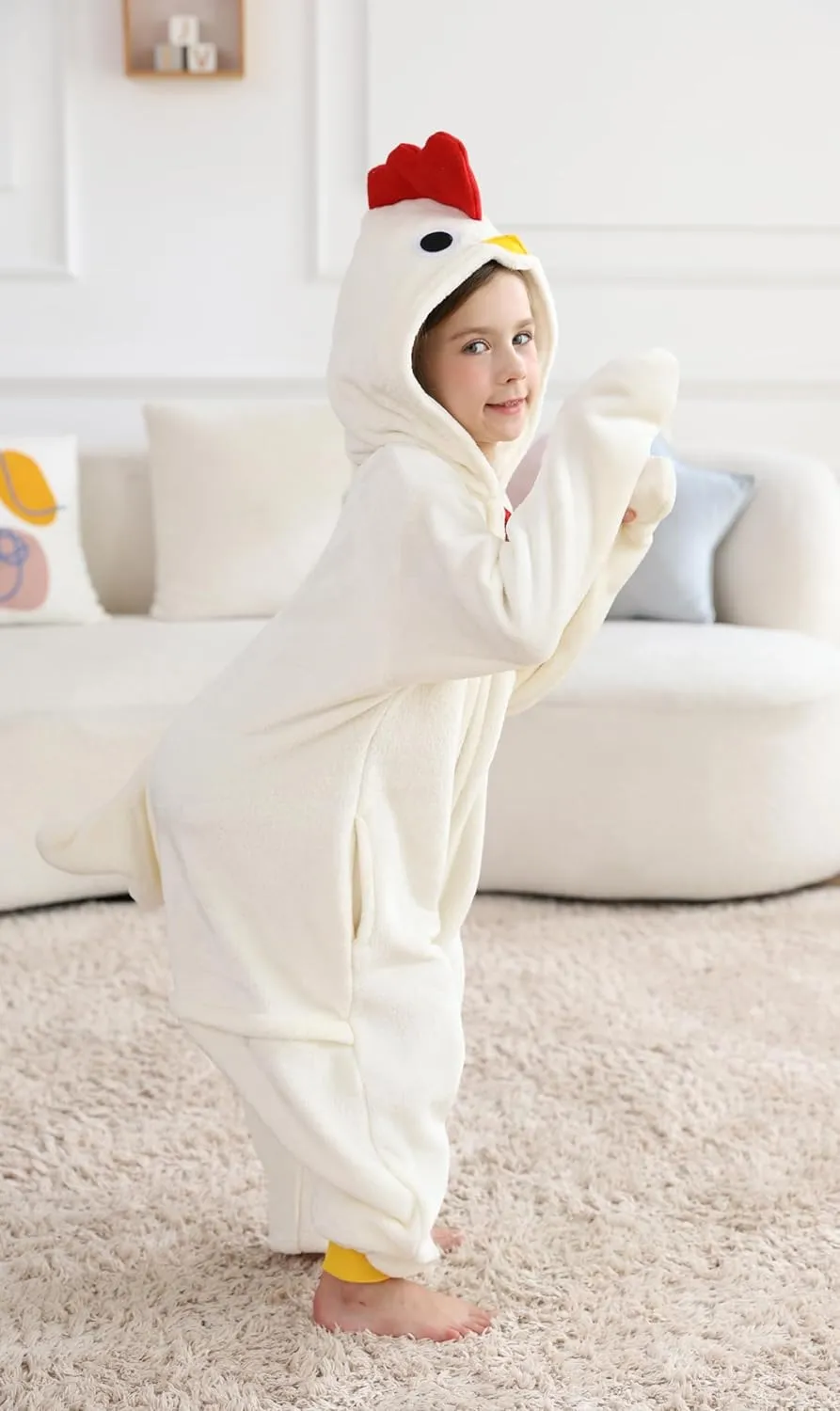 ATOZ Onesie for Kids, Animal Pajamas Halloween Cosplay Costume for Girls Boys