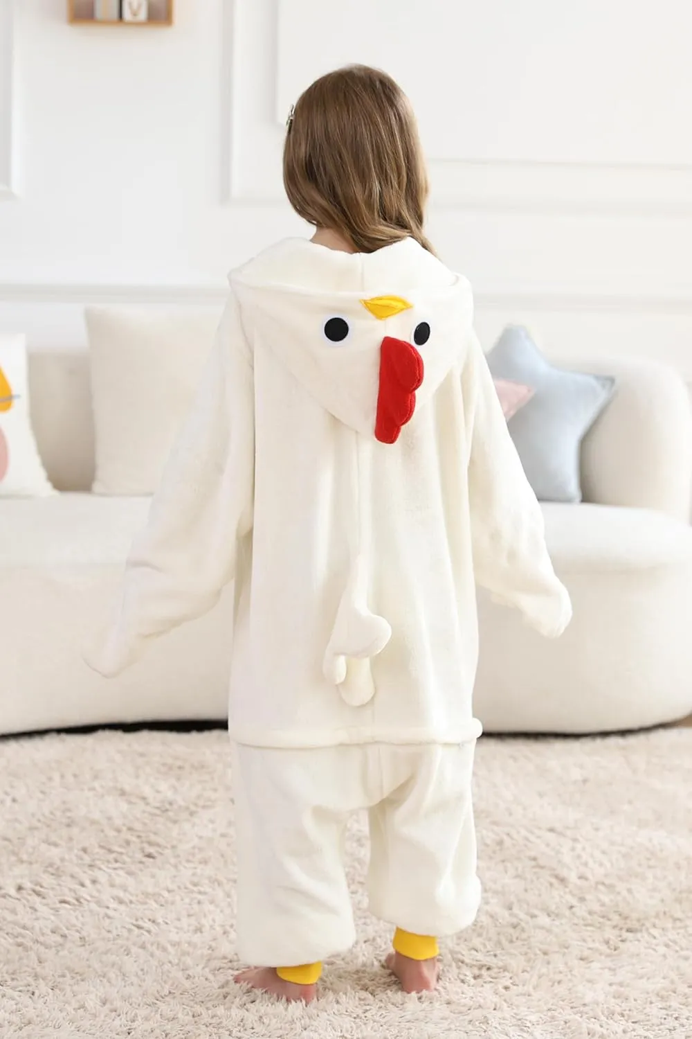 ATOZ Onesie for Kids, Animal Pajamas Halloween Cosplay Costume for Girls Boys