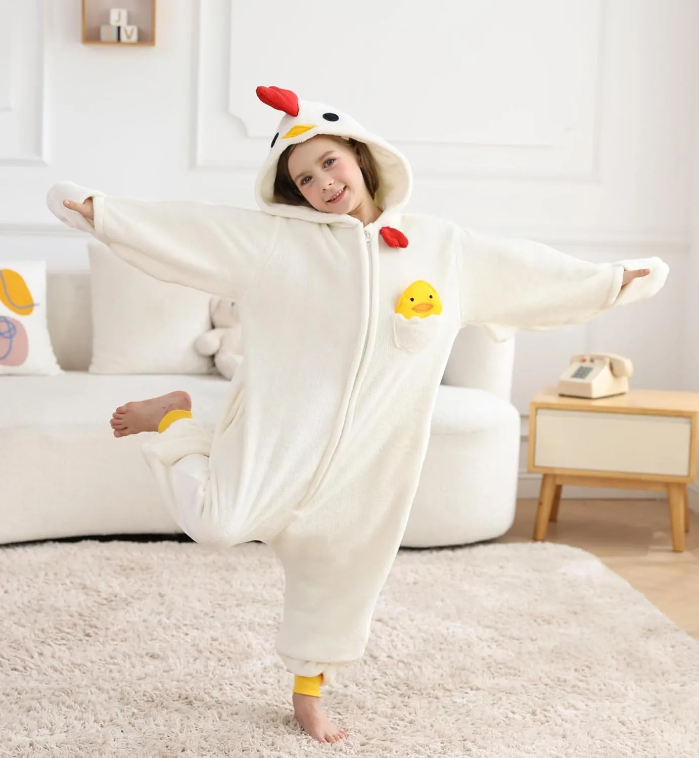 ATOZ Onesie for Kids, Animal Pajamas Halloween Cosplay Costume for Girls Boys