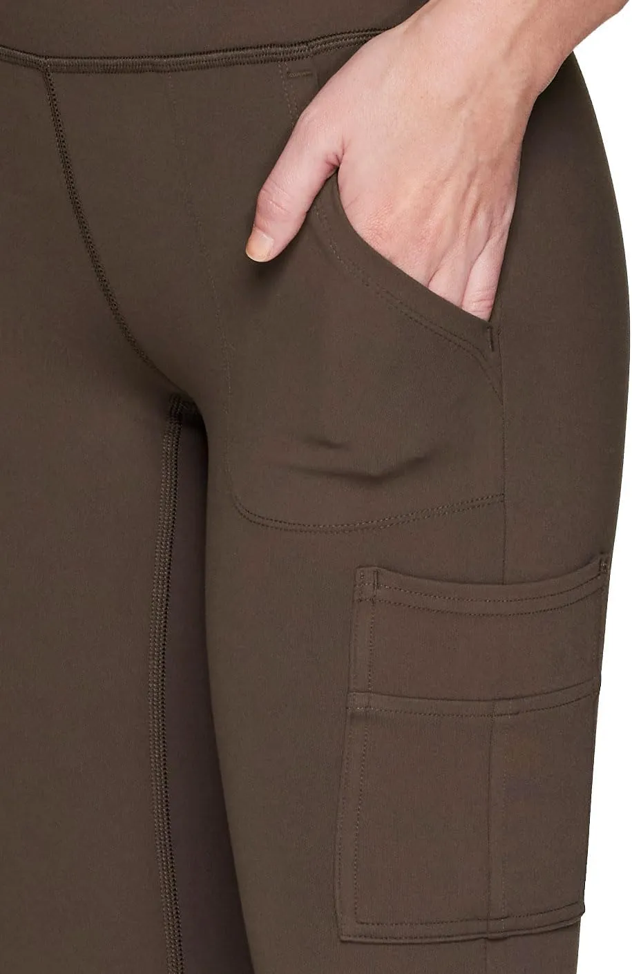 Avalanche Women's Outdoors Workout High Impact Full Length Cargo Pocket Legging