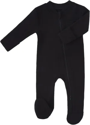 Baby 2 Way Zipper Girls Boys 100% Cotton Footed Sleep and Play with Mitten Cuffs 0-12 Months