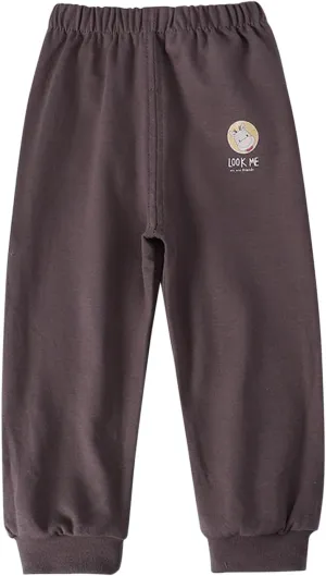 Baby Boy's Pants, Toddler Cotton Pull on Jogger, Kids Cute 𝗖artoon Elastic Waist Sweatpants Unisex Sports Pants