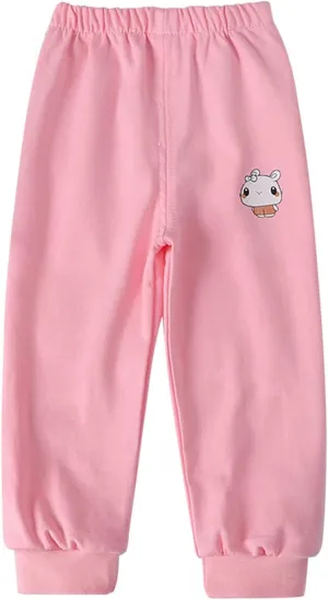 Baby Boy's Pants, Toddler Cotton Pull on Jogger, Kids Cute 𝗖artoon Elastic Waist Sweatpants Unisex Sports Pants