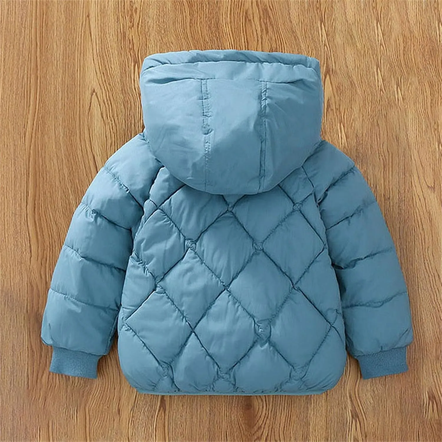 Baby Girls Boys Winter Clothes Toddler Puffer Down Jacket Coat Fleece Lined Zipper Hooded Warm Outwear for Kids
