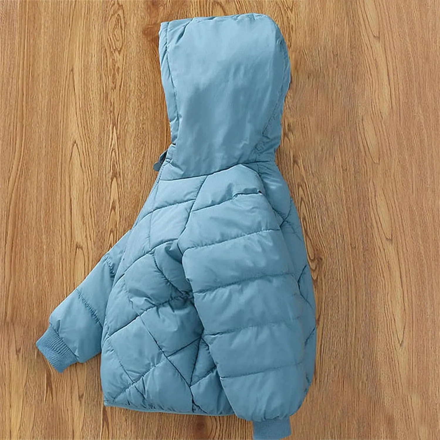 Baby Girls Boys Winter Clothes Toddler Puffer Down Jacket Coat Fleece Lined Zipper Hooded Warm Outwear for Kids