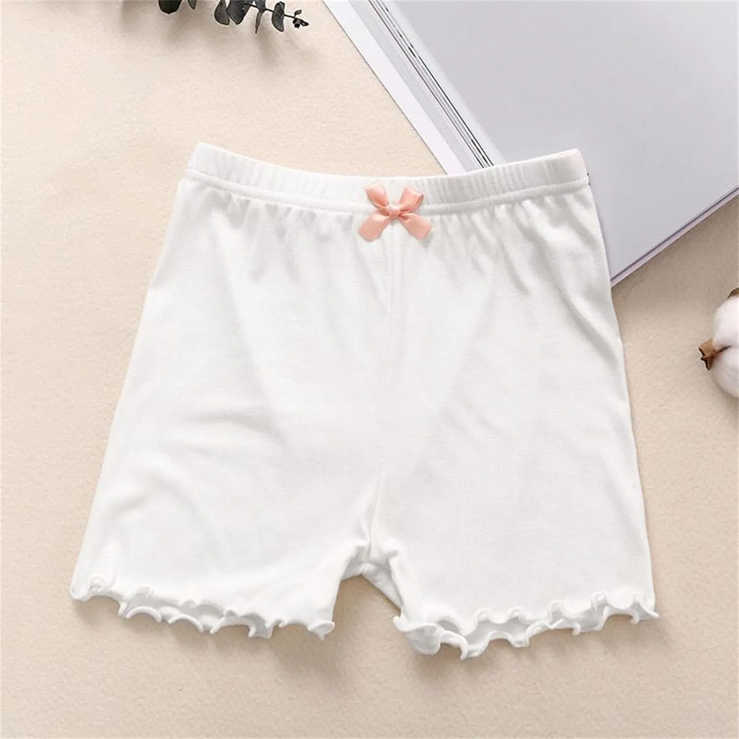 Baby Girls Ribbed Short Pants Cotton Casual Solid Summer Elastic High Waisted Summer Clothes Toddler Shorts