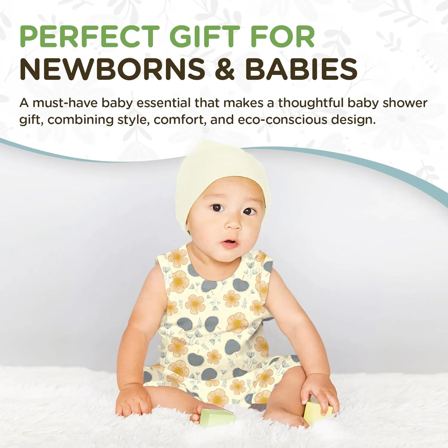 Babysoy Newborn Baby Short Sleeve Kimono Warp Around Onesie Bodysuit