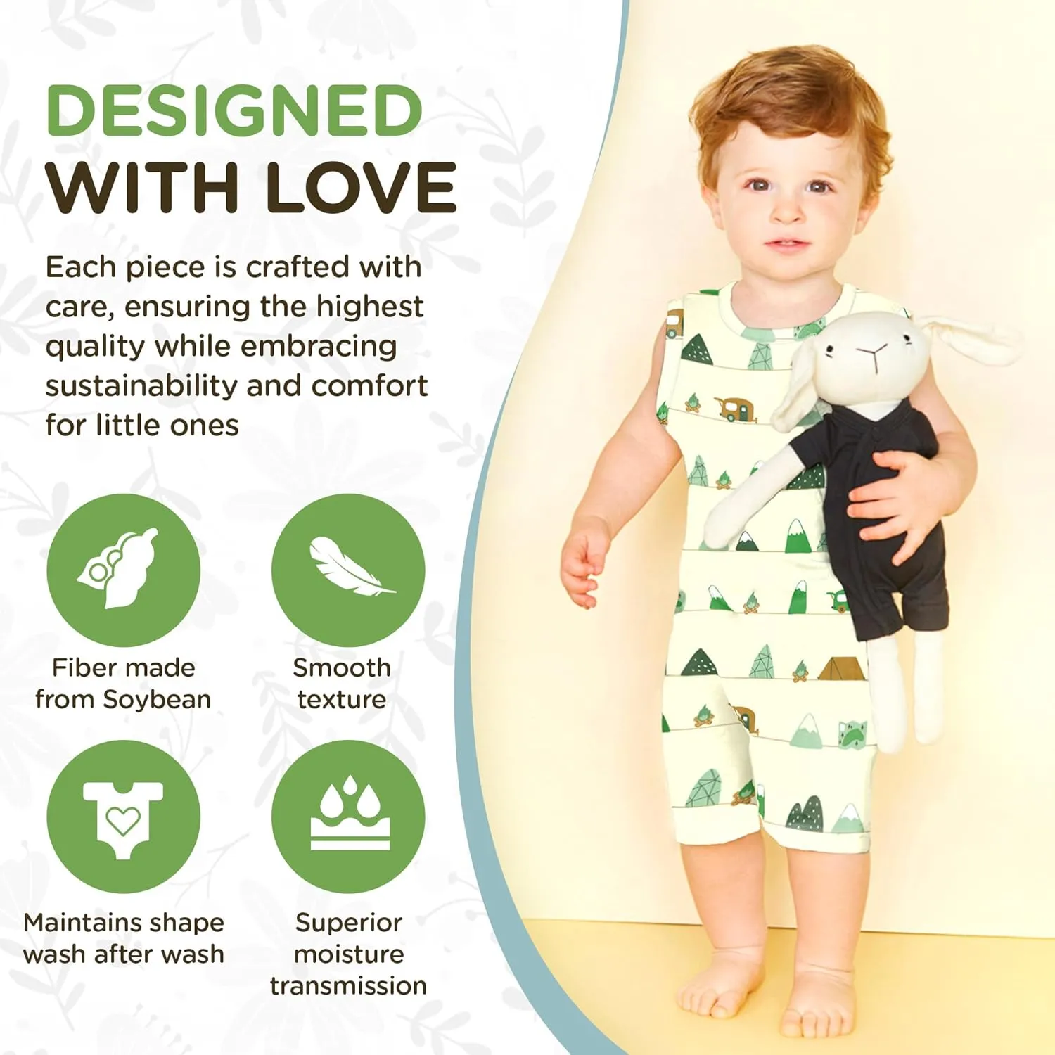 Babysoy Newborn Baby Short Sleeve Kimono Warp Around Onesie Bodysuit