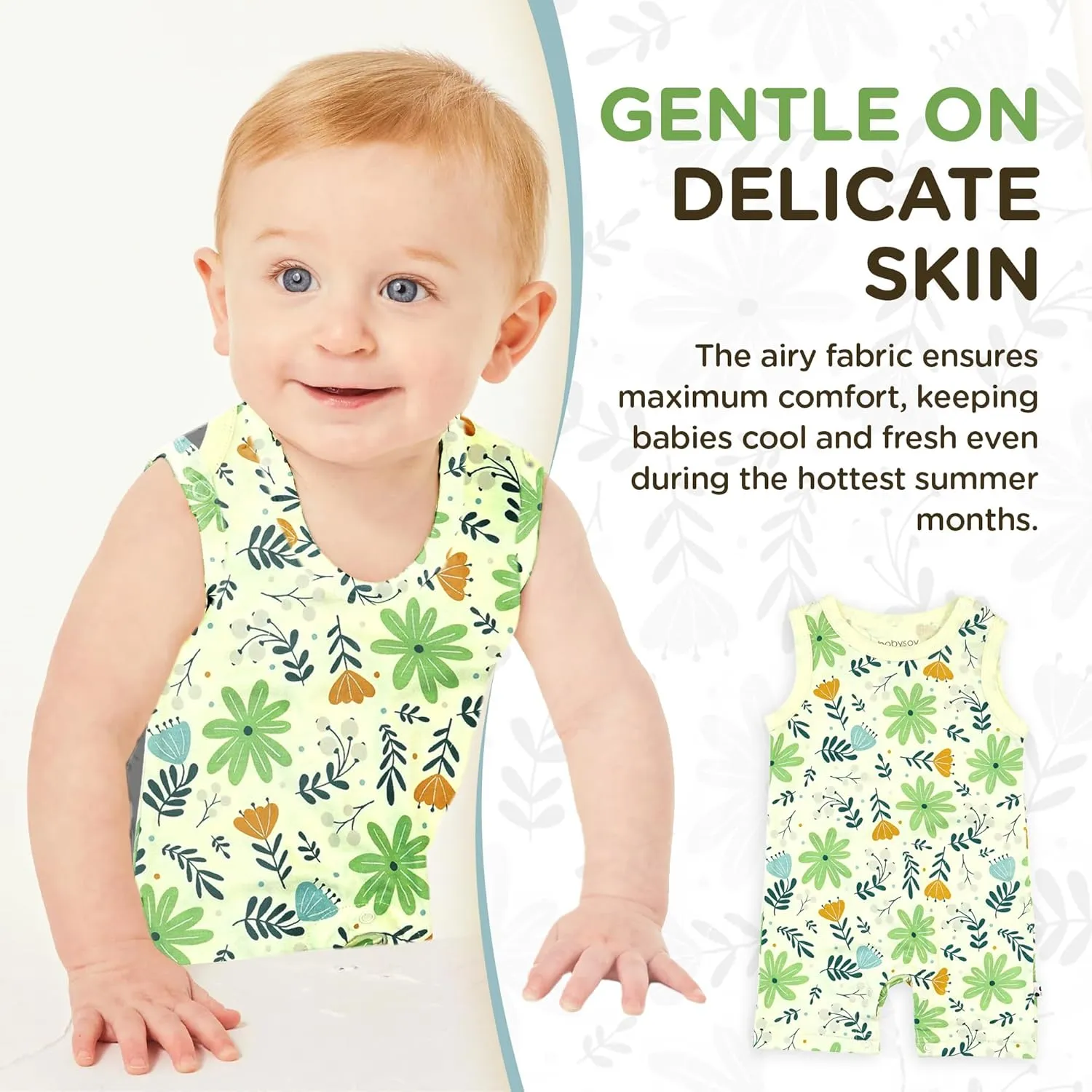 Babysoy Newborn Baby Short Sleeve Kimono Warp Around Onesie Bodysuit