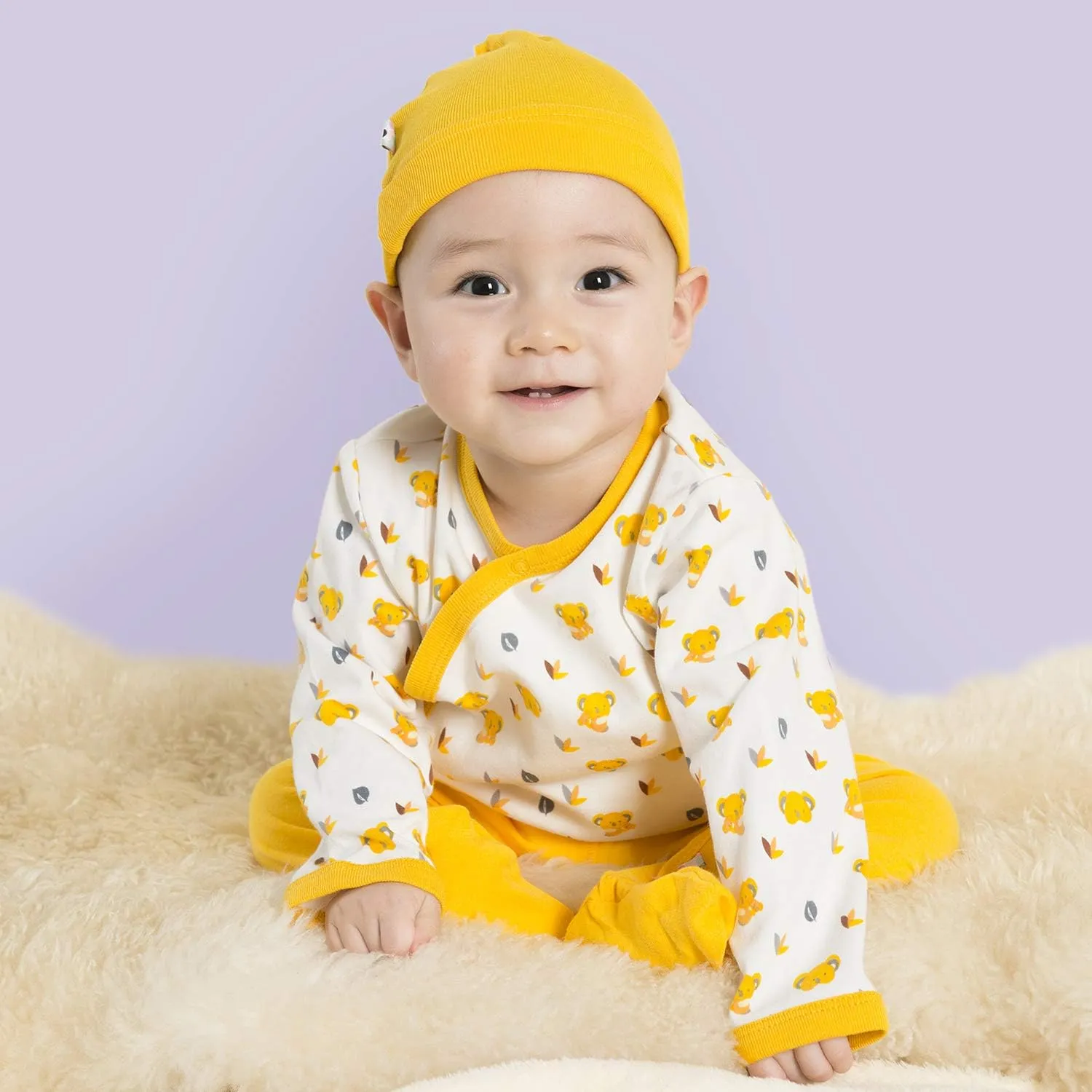 Babysoy Organic Printed Kimono Bodysuit
