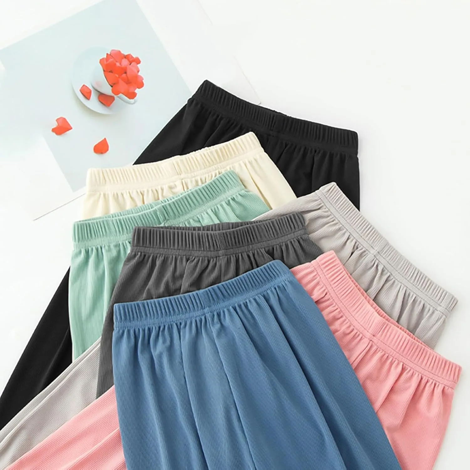 Baggy Sweatpants for Boys Girls Harem Pants Elastic Waist Joggers Kids Cotton Wide Leg 𝐋ounge Pants Summer Clothes