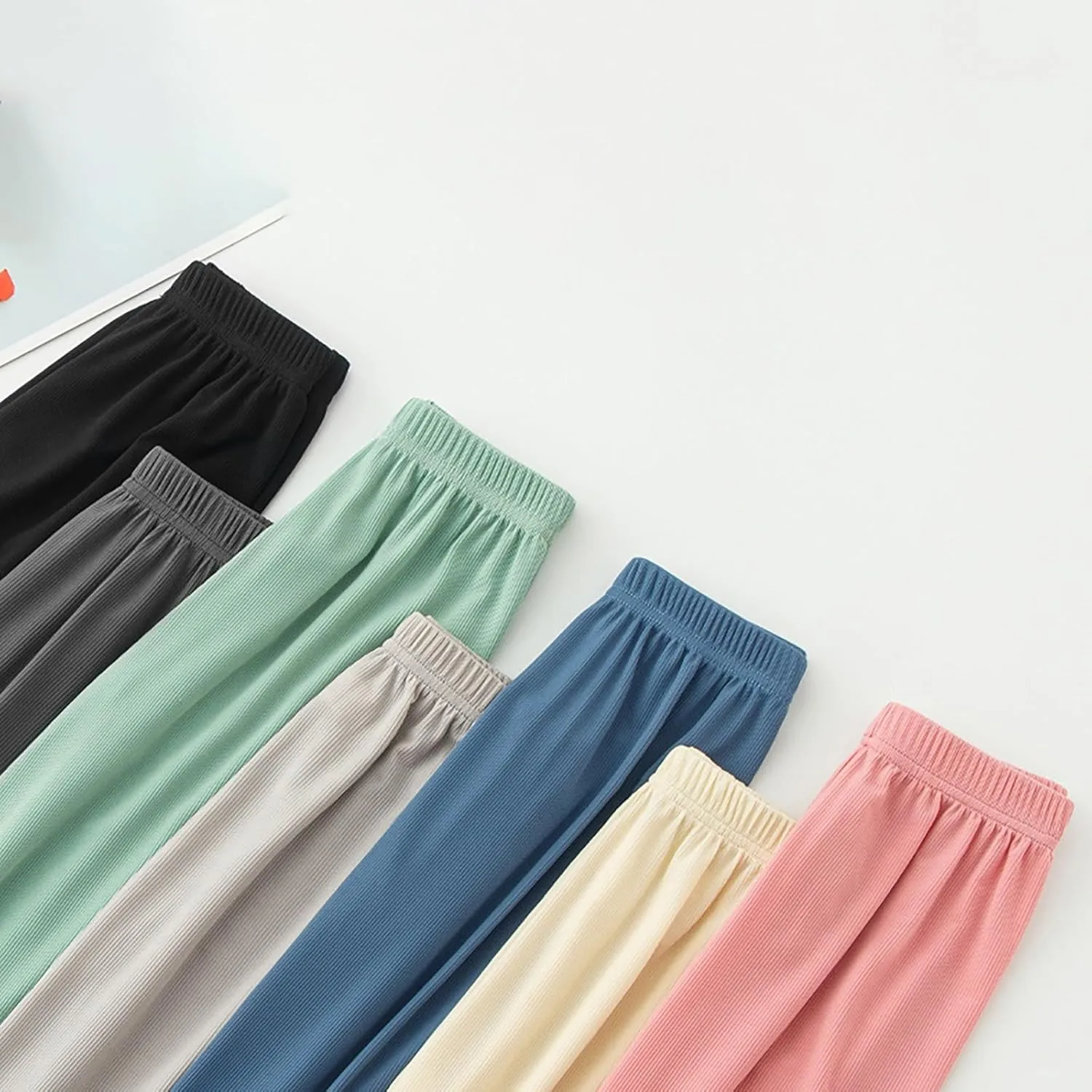 Baggy Sweatpants for Boys Girls Harem Pants Elastic Waist Joggers Kids Cotton Wide Leg 𝐋ounge Pants Summer Clothes
