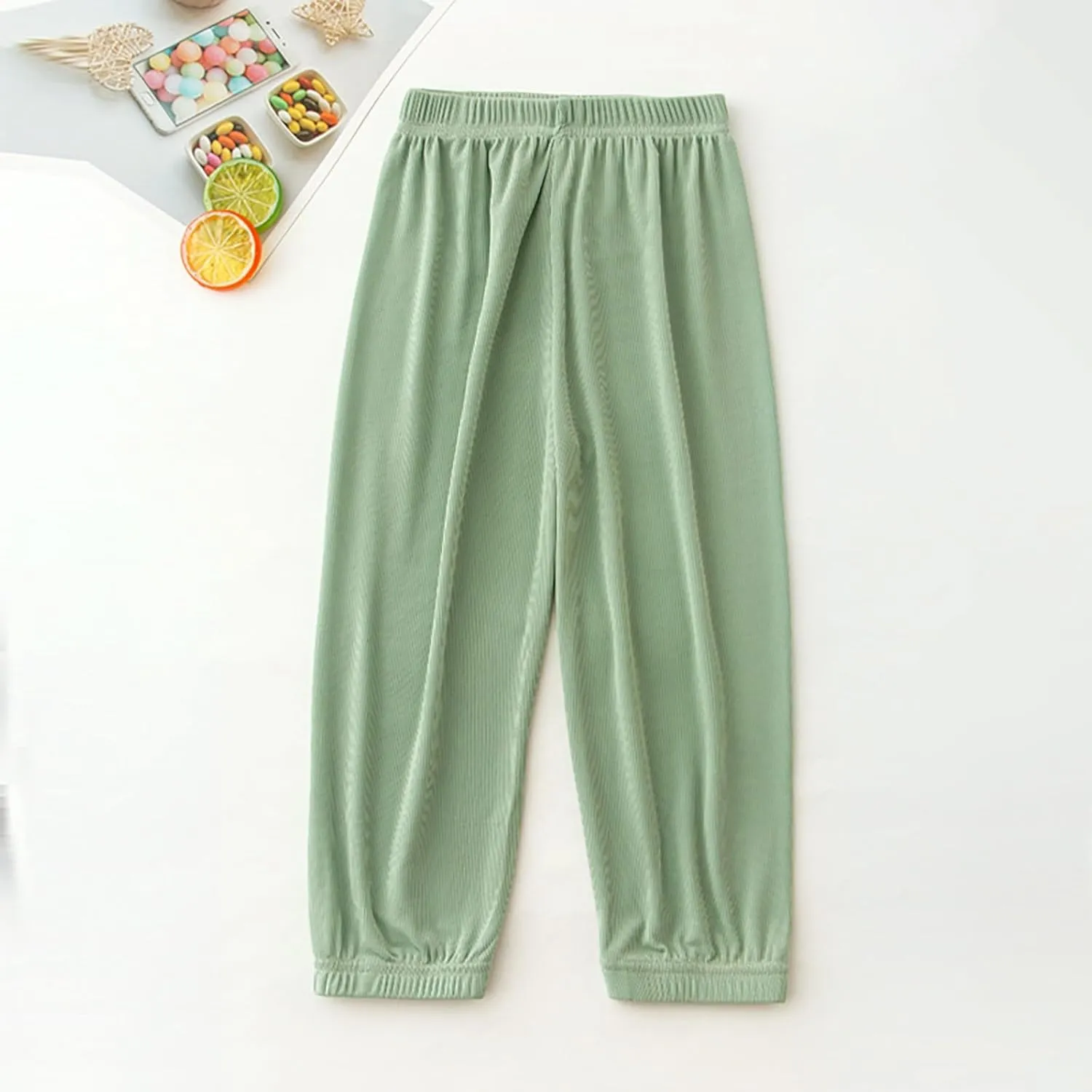 Baggy Sweatpants for Boys Girls Harem Pants Elastic Waist Joggers Kids Cotton Wide Leg 𝐋ounge Pants Summer Clothes