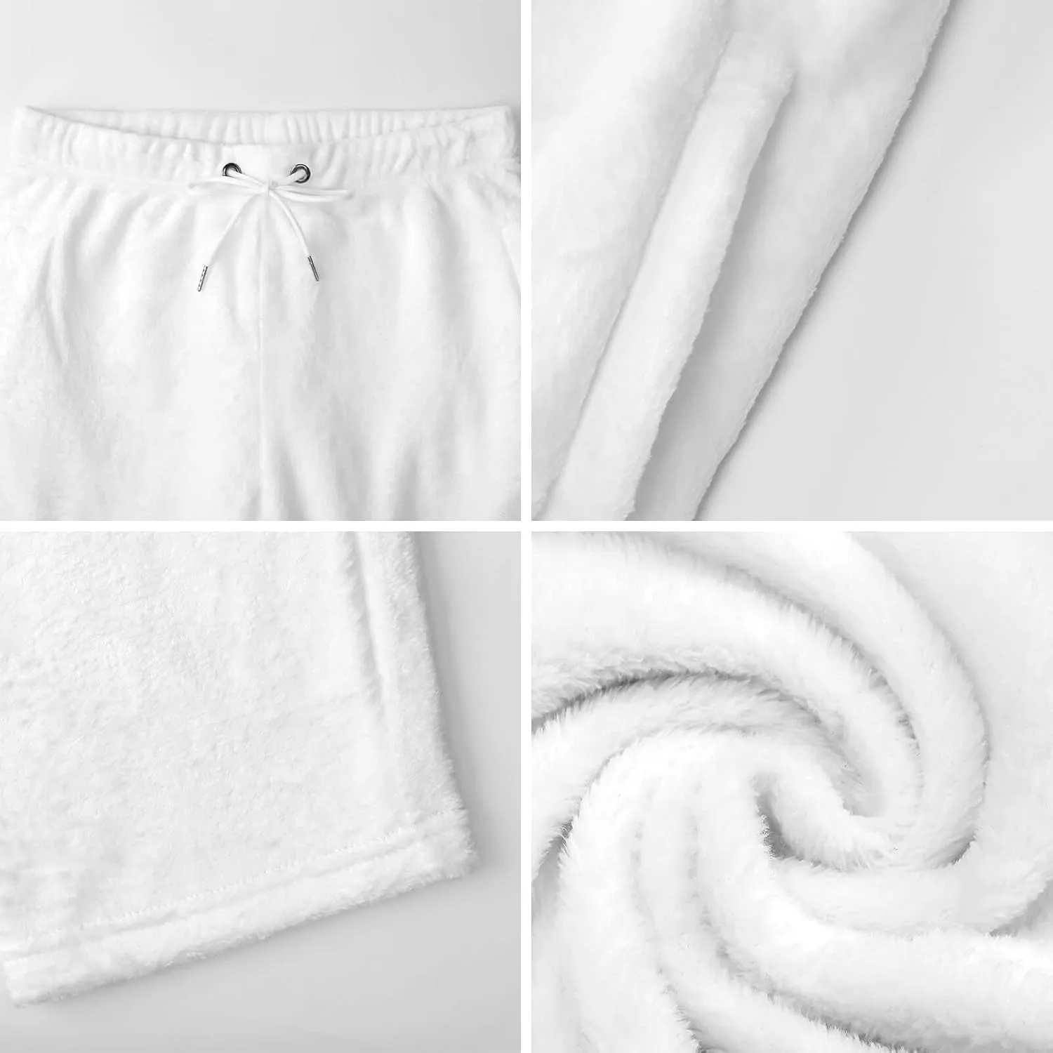 Beach Seascape Lighthouse Women's Pajama Pants Fleece Warm Pj Bottoms Sleepwear Lounge Pants Loungewear