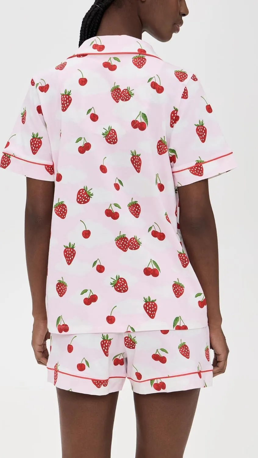BedHead PJs Women's Cotton Knit Short Sleeve Short PJ Set
