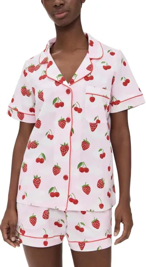 BedHead PJs Women's Cotton Knit Short Sleeve Short PJ Set