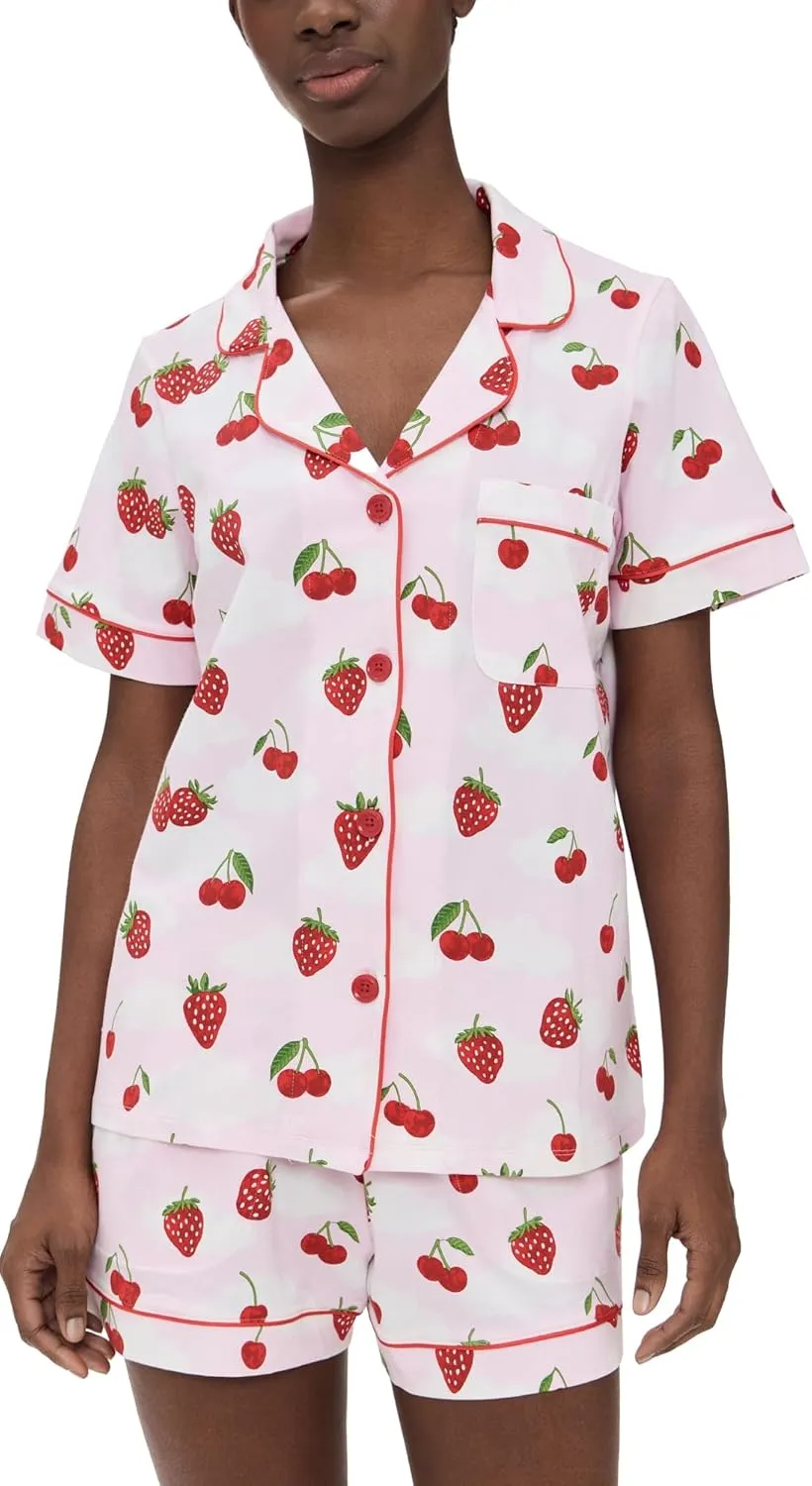 BedHead PJs Women's Cotton Knit Short Sleeve Short PJ Set