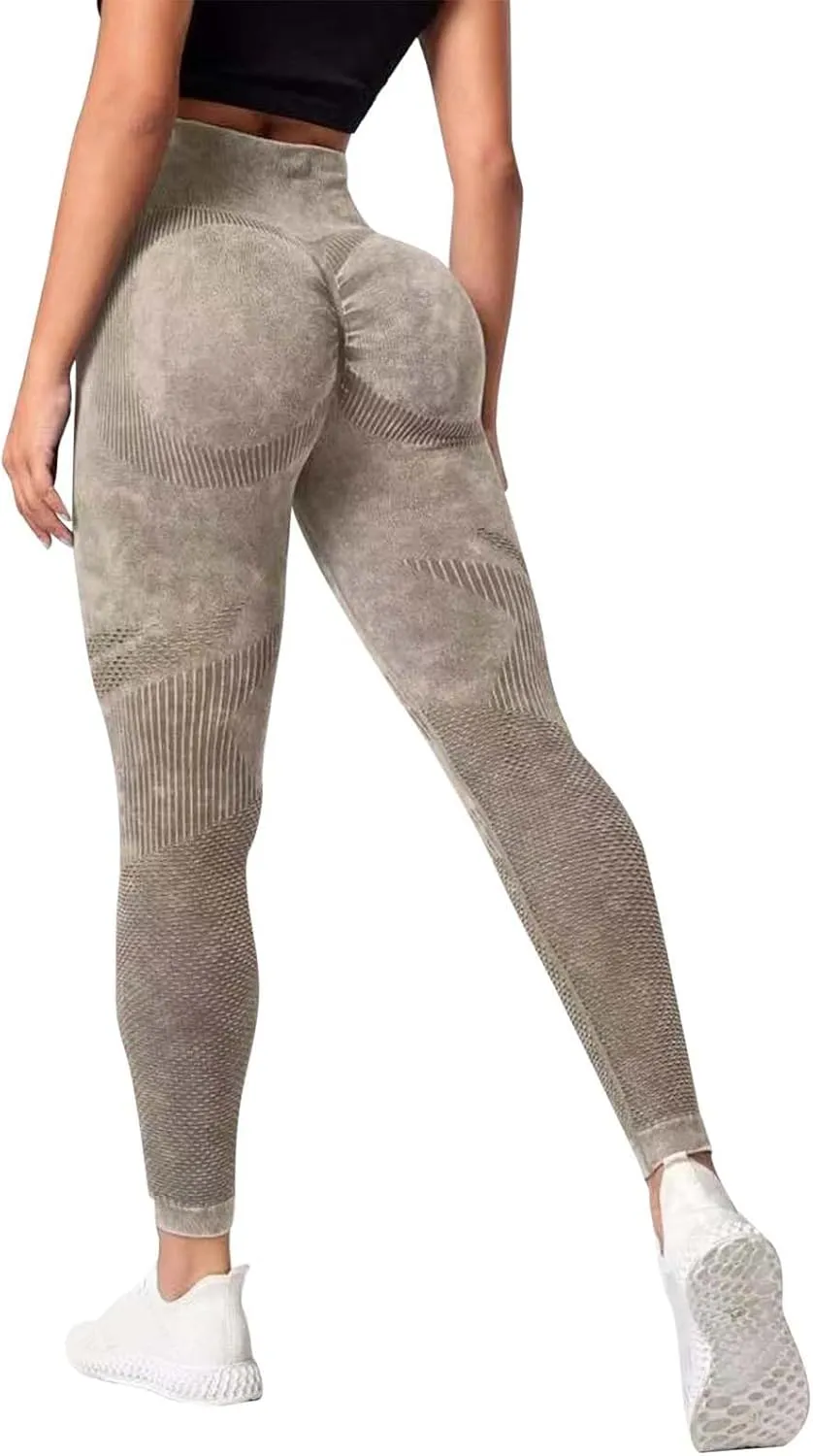 Booty Lifting Leggings for Women High Waist Slim Fit Stretch Trendy Graphic Running Yoga Pants Soft Seamless Leggings