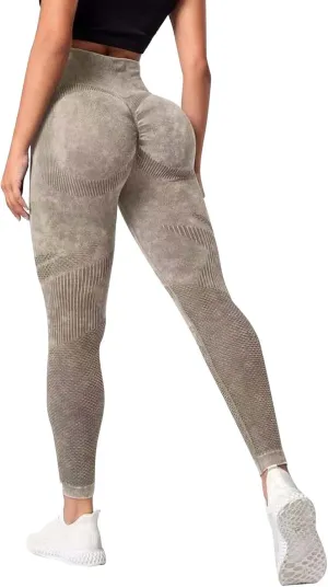 Booty Lifting Leggings for Women High Waist Slim Fit Stretch Trendy Graphic Running Yoga Pants Soft Seamless Leggings