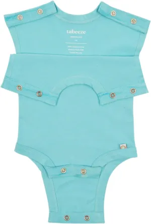Bottom-Up Baby Bodysuit, Onesie with Top Snaps, As Seen on Shark Tank, 100% GOTS Organic Cotton, Boy/Girl Clothes