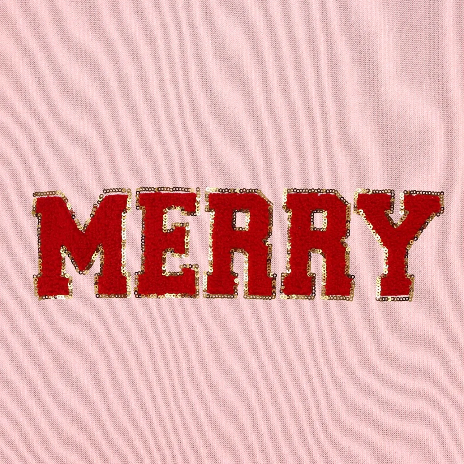 BOUTIKOME Merry Christmas Sweatshirt Toddler Baby Girl Glitter Patch Merry Shirts Xmas Pullover Holiday Tops Winter Clothes