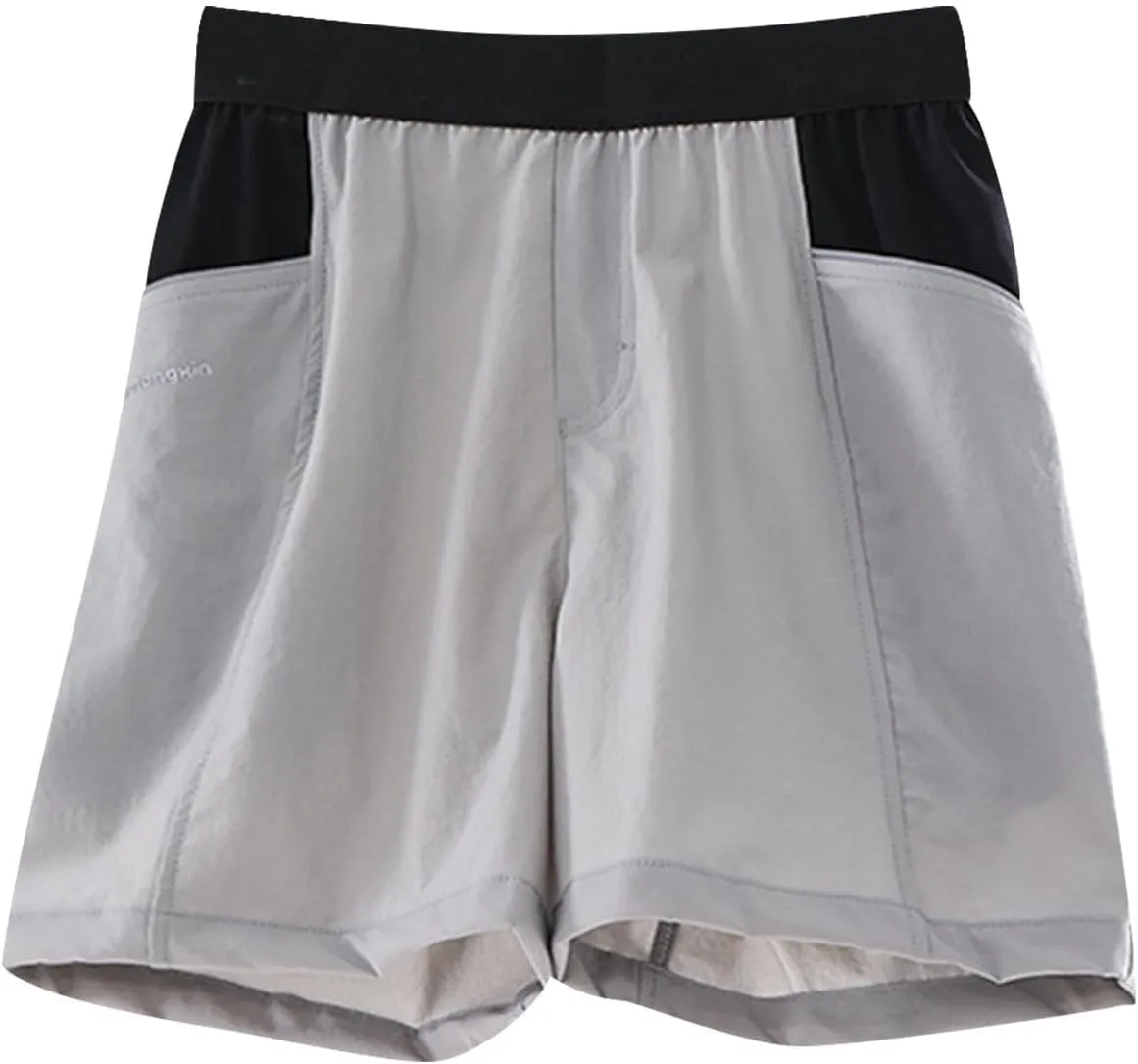 Boy Comfy Running Athletic Shorts Quick Dry Tennis Hiking Gym Sports Short Pants with Pockets Outdoor Trousers