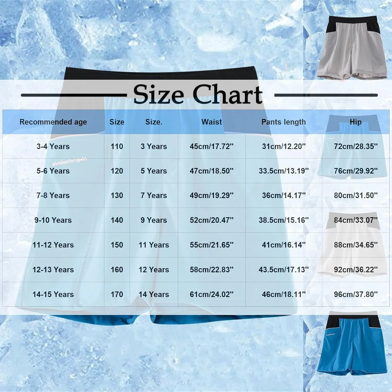 Boy Comfy Running Athletic Shorts Quick Dry Tennis Hiking Gym Sports Short Pants with Pockets Outdoor Trousers