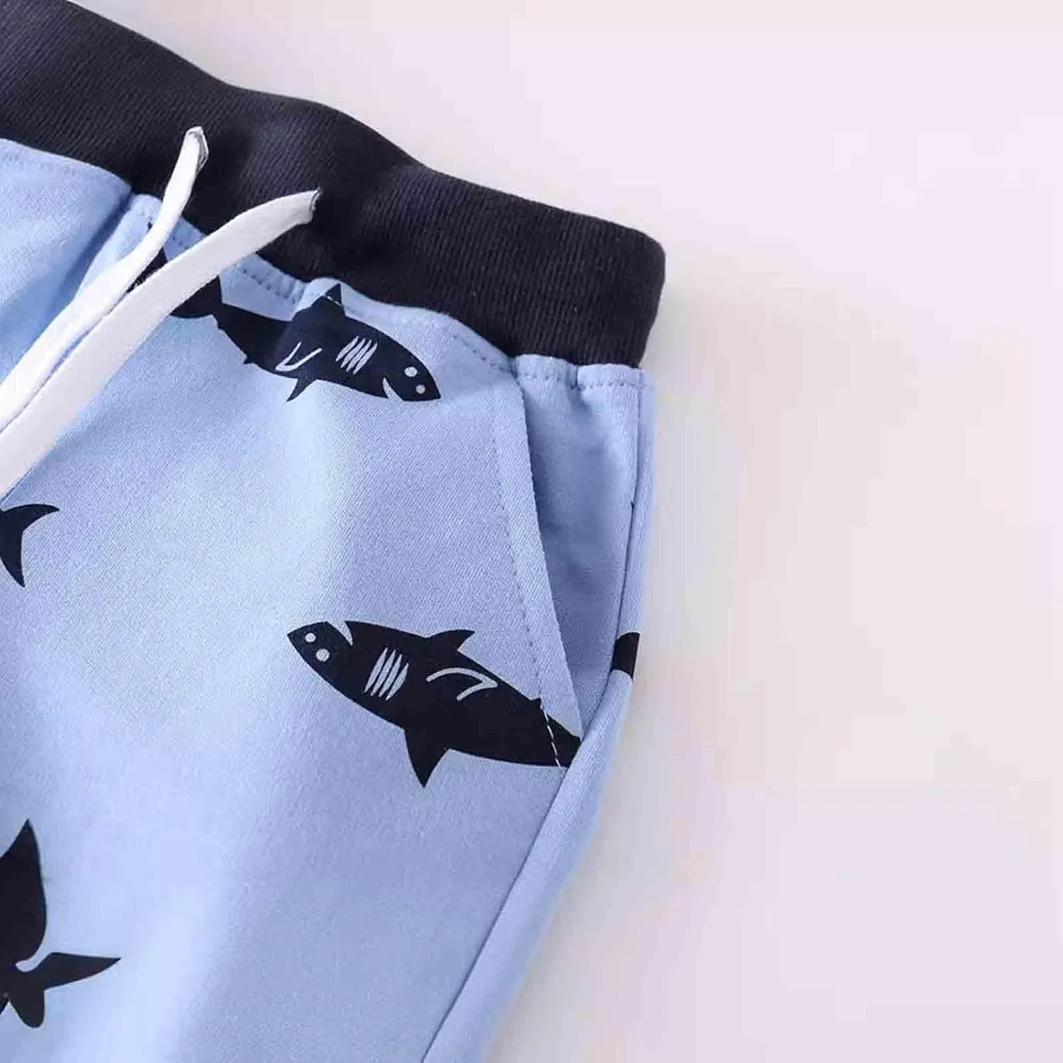 Boys Athletic Shorts Cartoon Print Elastic Waist Casual Kids Jogger Shorts Summer Beach Vacation Running Short Pants