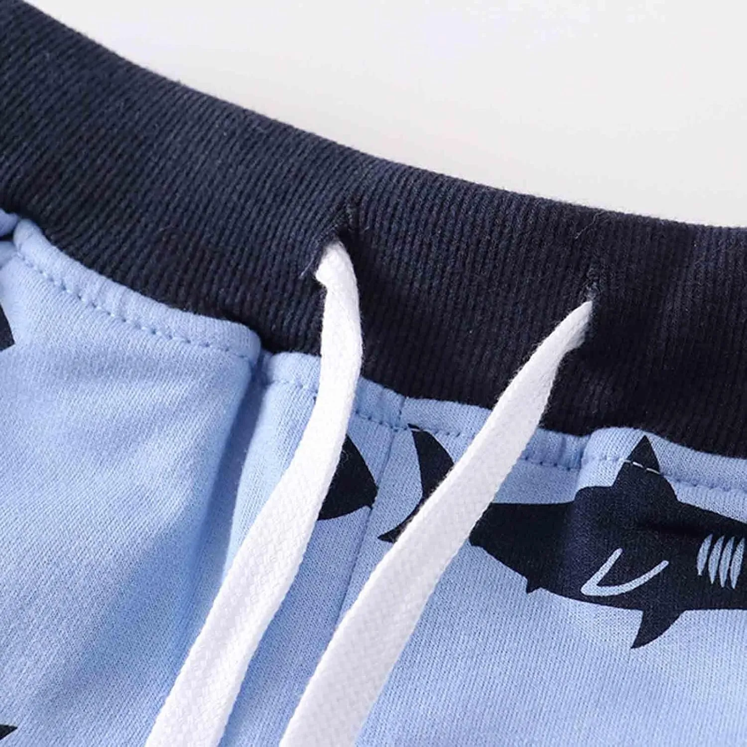 Boys Athletic Shorts Cartoon Print Elastic Waist Casual Kids Jogger Shorts Summer Beach Vacation Running Short Pants