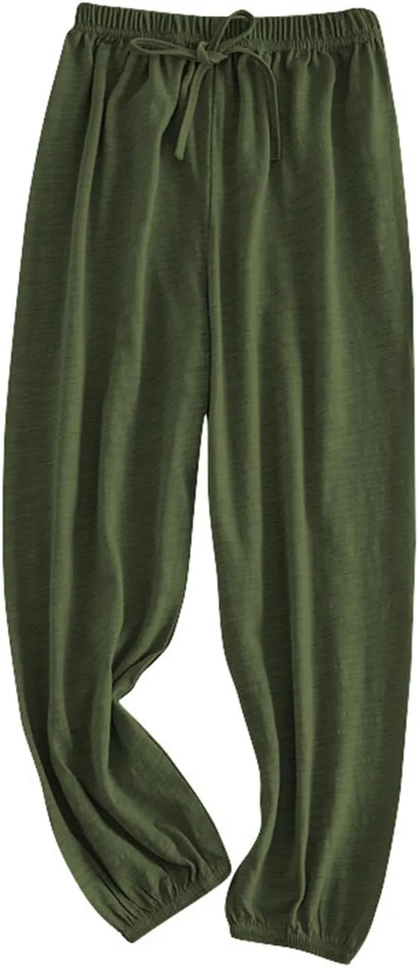 Boys Girls Long Bloomers Cotton Harem Pants for Kids High Elastic Waist Jogger Pants Summer 𝐋ounge Trousers Clothes