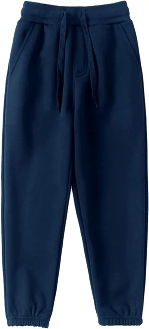 Boys Girls Sweatpants Fleece Athletic Workout Pants Toddler Cargo Pants Joggers with Drawstring SportsTrousers