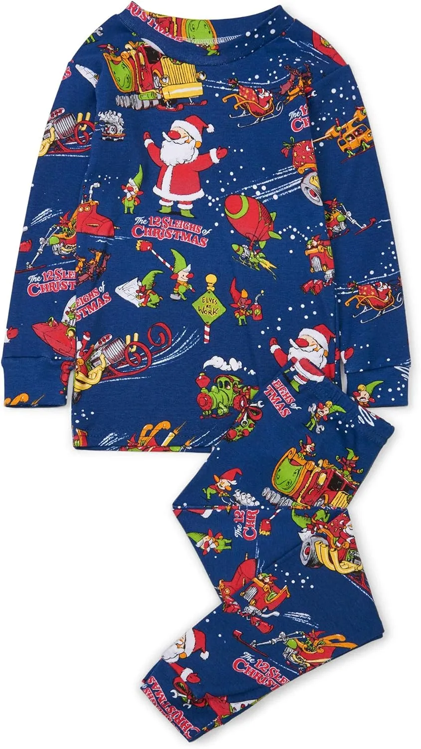 Boys' Long Sleeve Printed Pajama Set