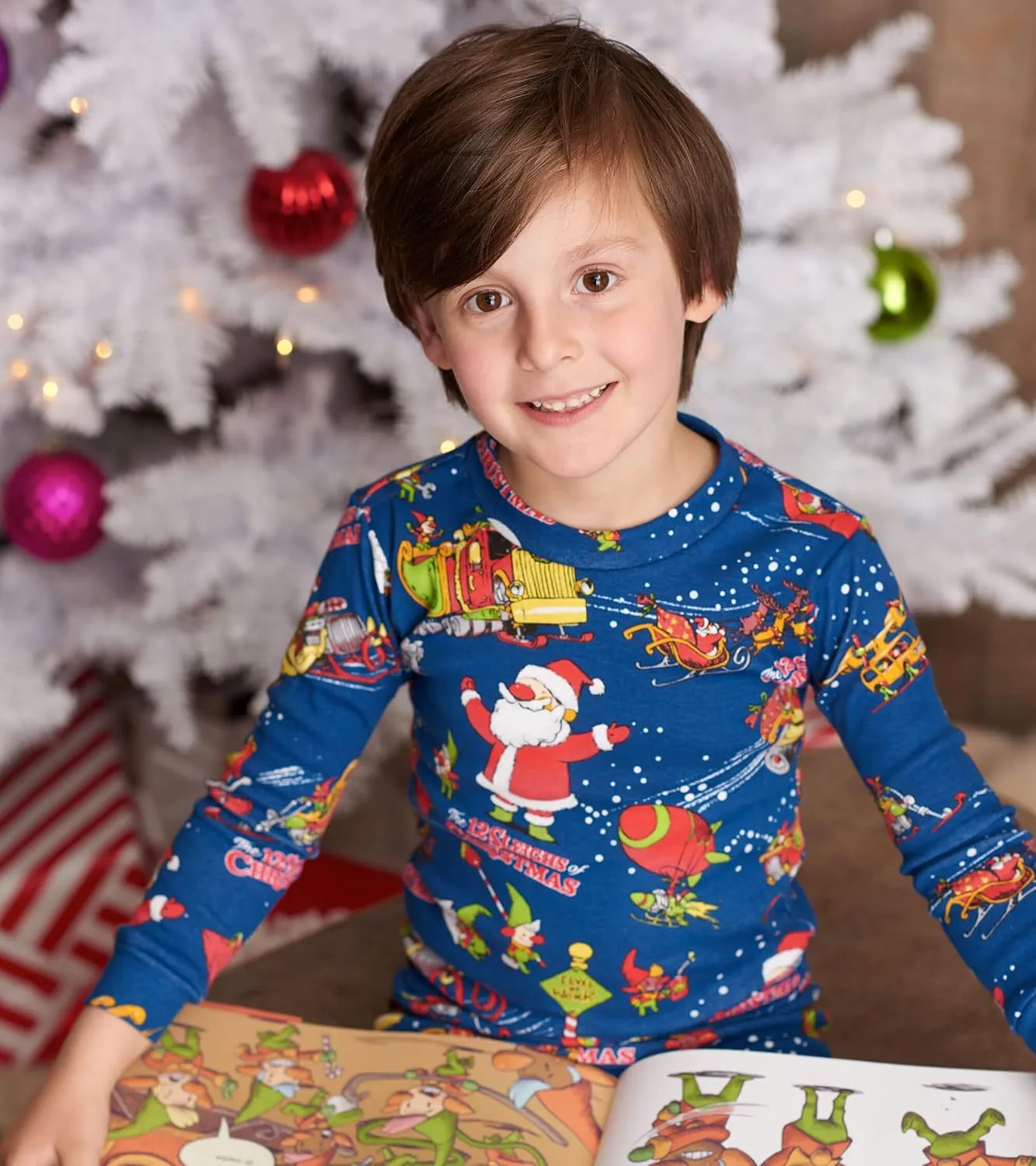 Boys' Long Sleeve Printed Pajama Set