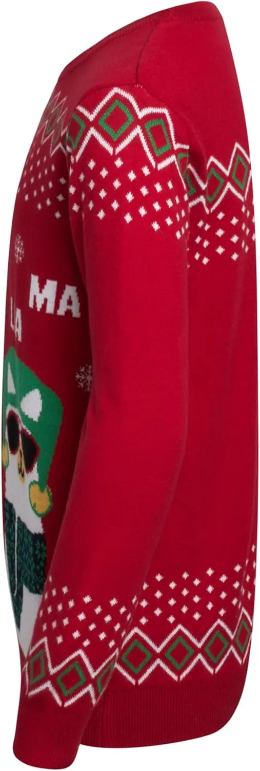 Boys' Sweater - Cozy Crewneck Pullover Santa Elf Reindeer Ugly Christmas Sweaters for Boys (Sizes: 8-16)