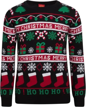 Boys' Sweater - Cozy Crewneck Pullover Santa Elf Reindeer Ugly Christmas Sweaters for Boys (Sizes: 8-16)