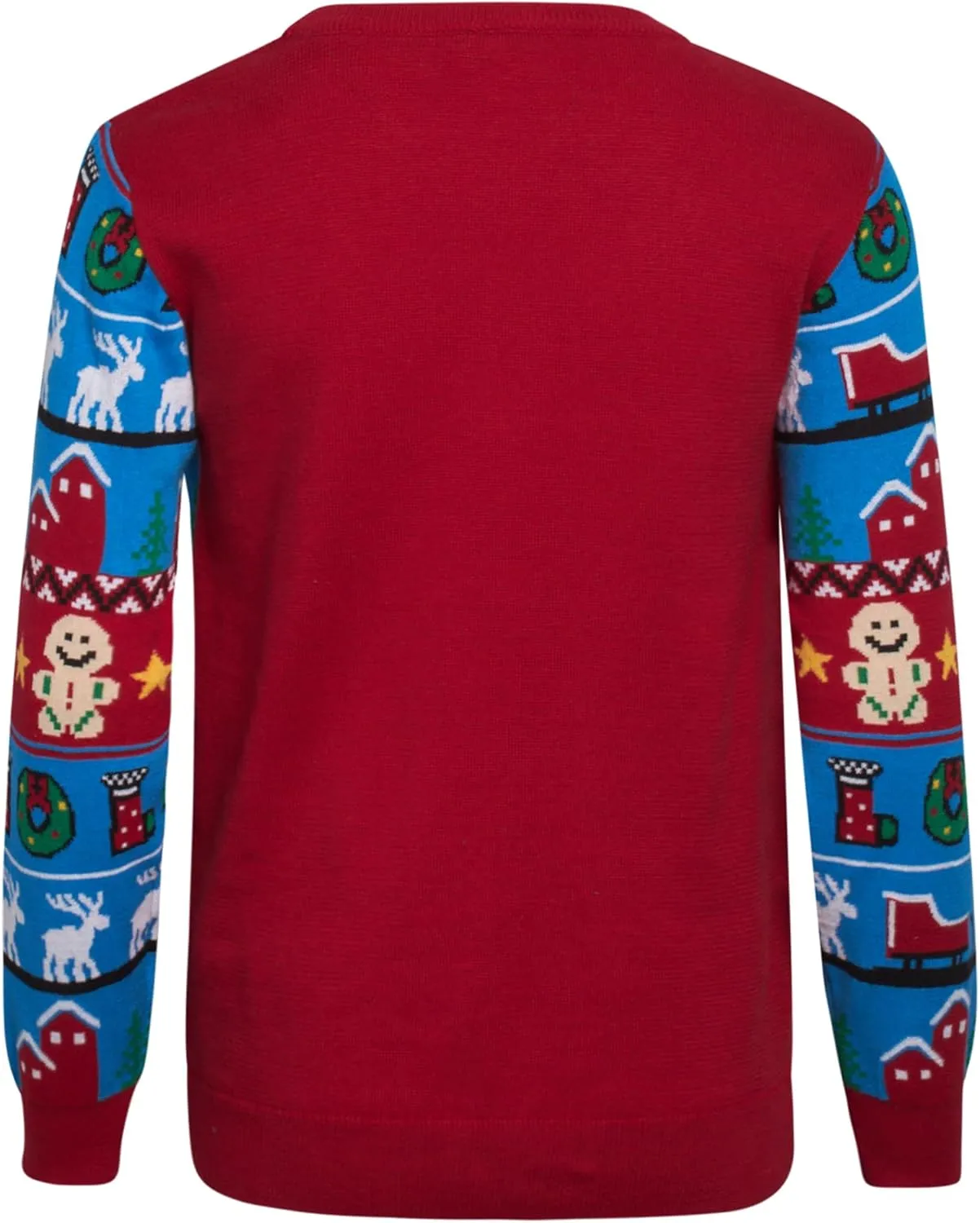 Boys' Sweater - Cozy Crewneck Pullover Santa Elf Reindeer Ugly Christmas Sweaters for Boys (Sizes: 8-16)