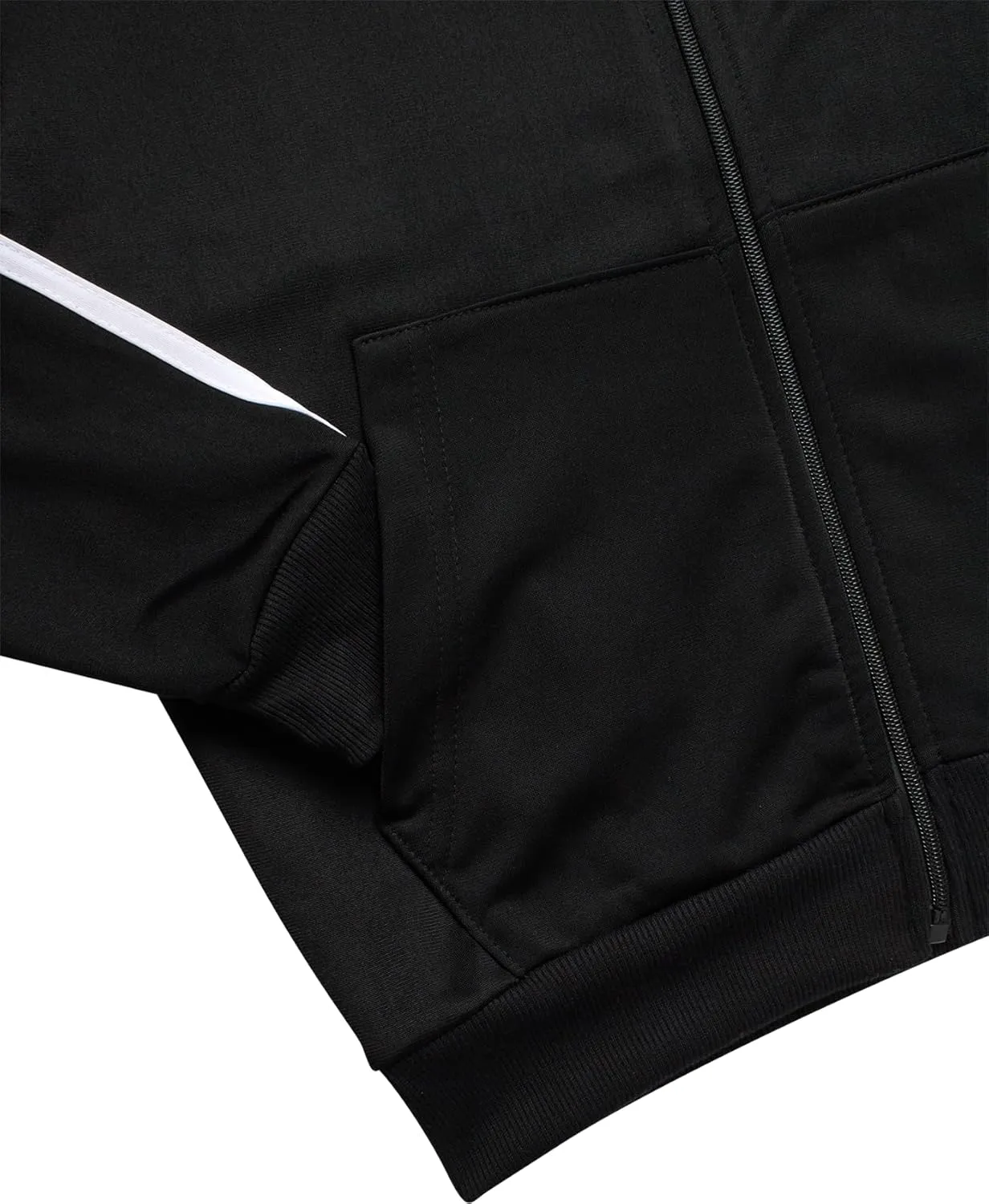 Boys' Tricot Jogger Set - 4 Piece Active Performance Zip-Up Tracksuit Set (Size: 8-18)