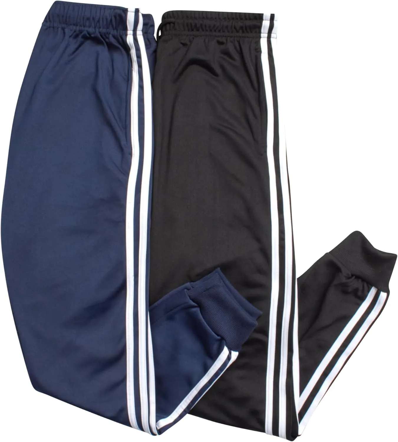 Boys' Tricot Jogger Set - 4 Piece Active Performance Zip-Up Tracksuit Set (Size: 8-18)