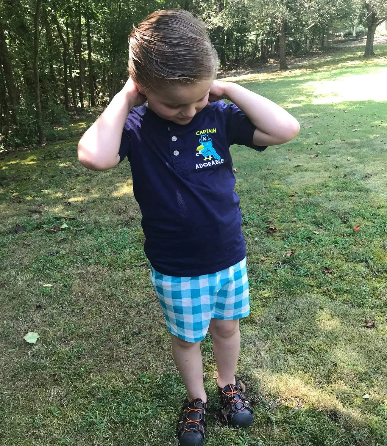 Bumeex Toddler Boys Cotton Clothing Sets Short Sleeve Tee and Shorts