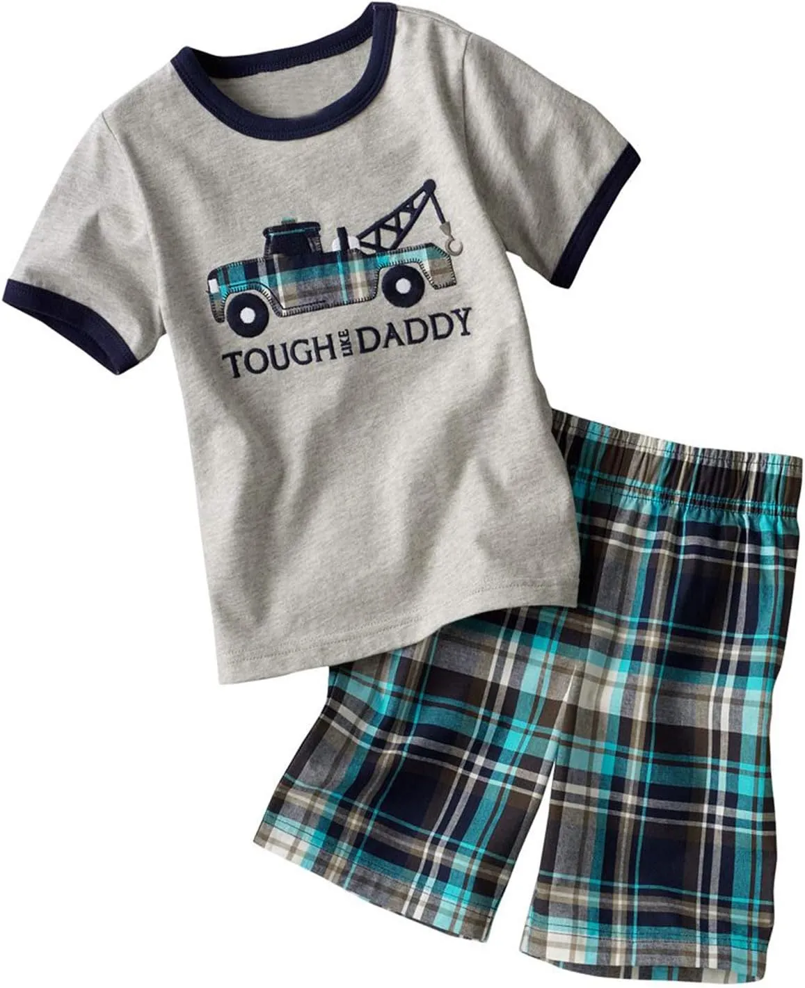 Bumeex Toddler Boys Cotton Clothing Sets Short Sleeve Tee and Shorts