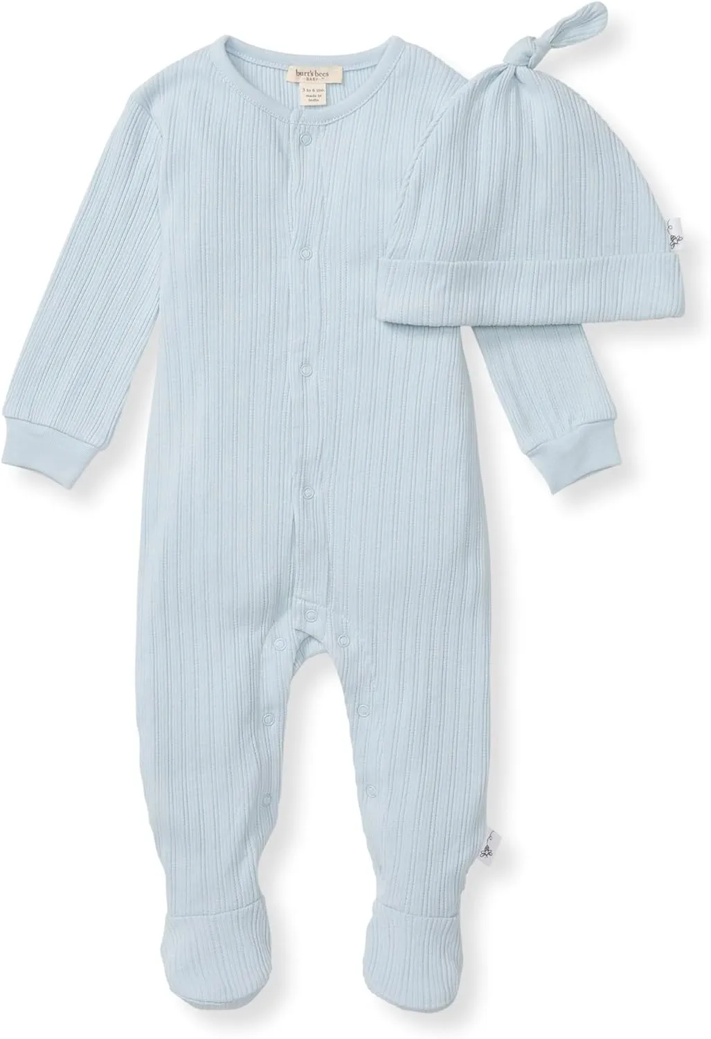Burt's Bees Baby Baby Boys Jumpsuit, 100% Organic Cotton One-piece Short Sleeve, Long Sleeve Coverall
