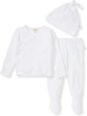 Burt's Bees Baby baby-girls Unisex Baby Take Me Home Set, 3-piece Top, Pant, and Hat Bundle